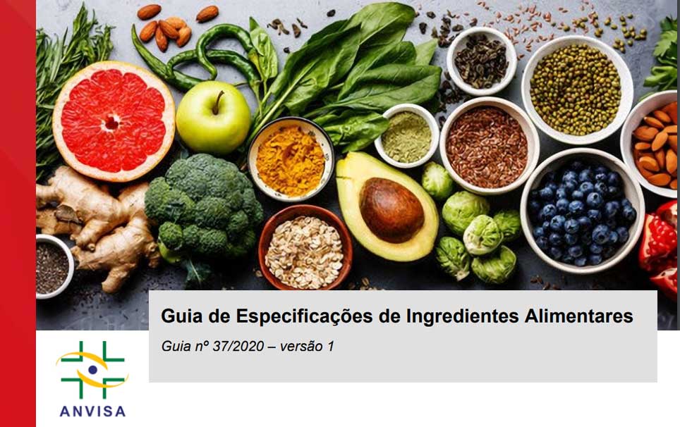 Ingredientes alimentares: novo guia de especificações